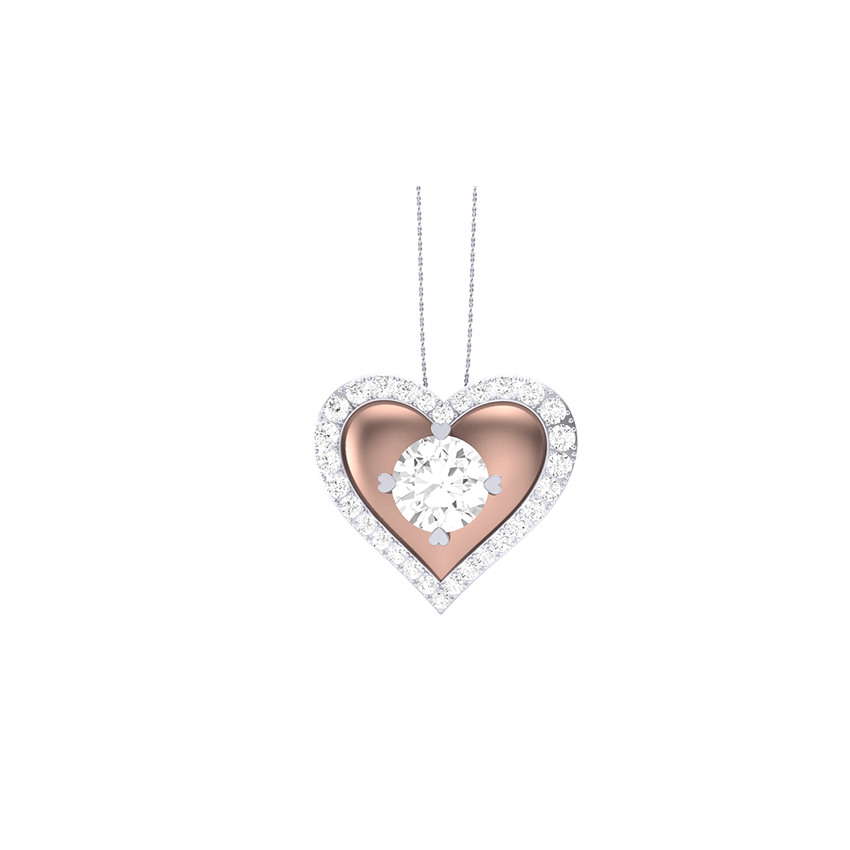 Silver Drape Diamond Pendant
