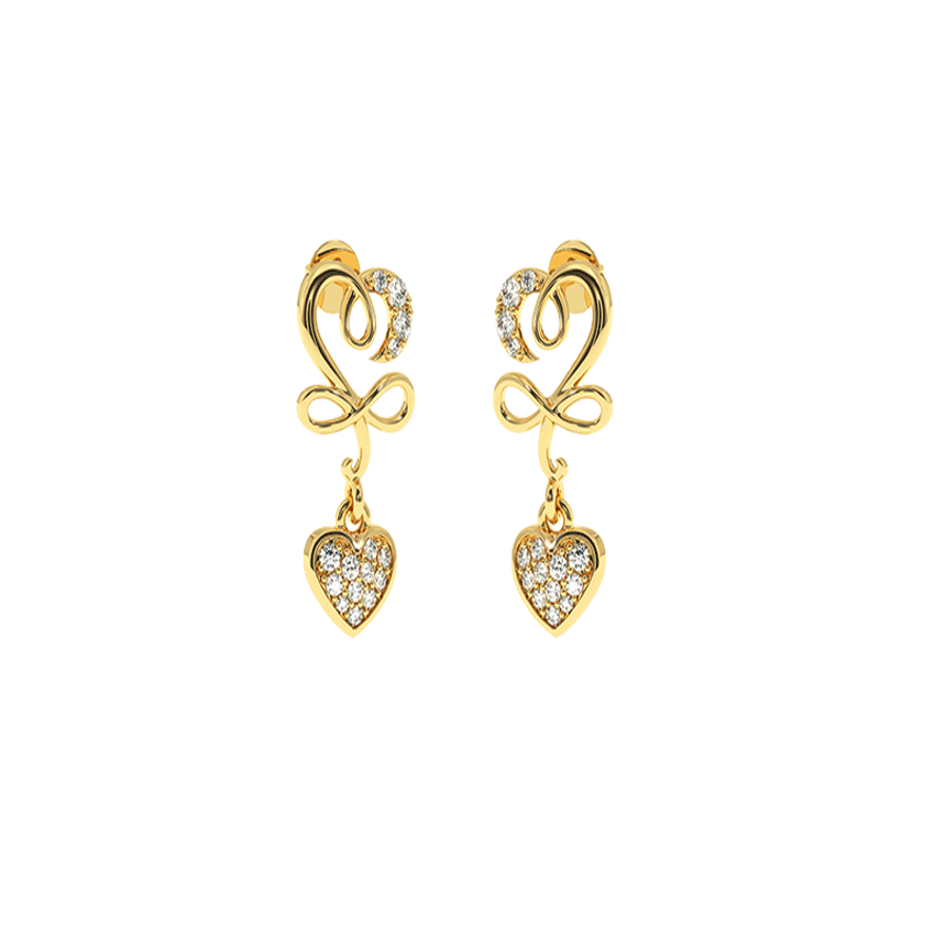 Heartfelt Diamond Love Earrings