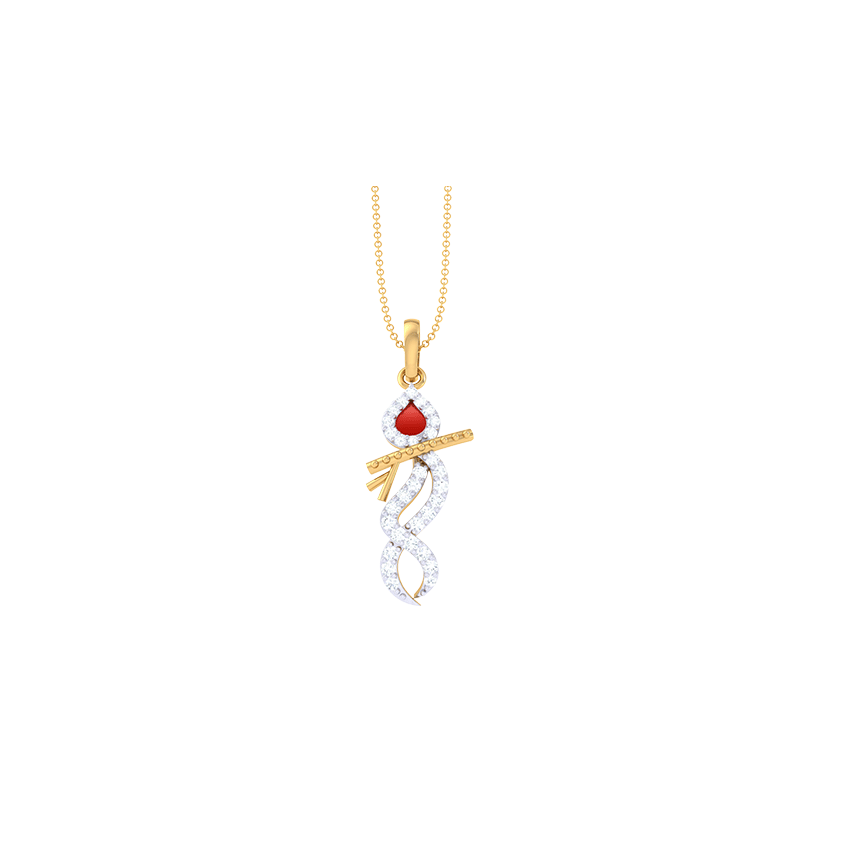 Flute of Serenity Diamond Pendant