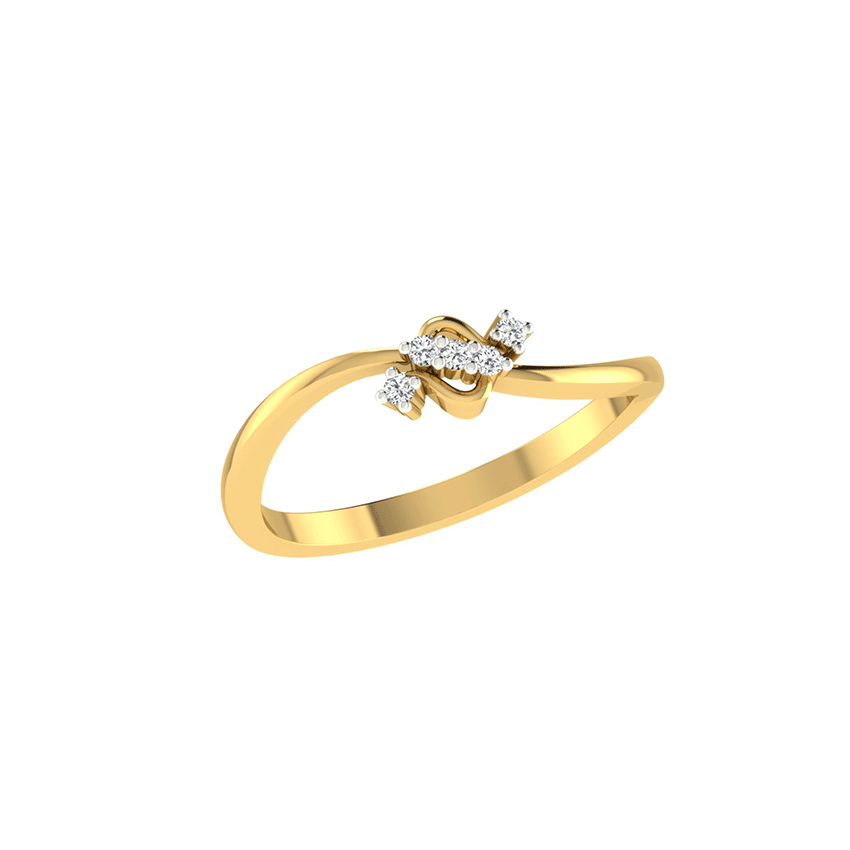 Elara Flame Diamond Ring
