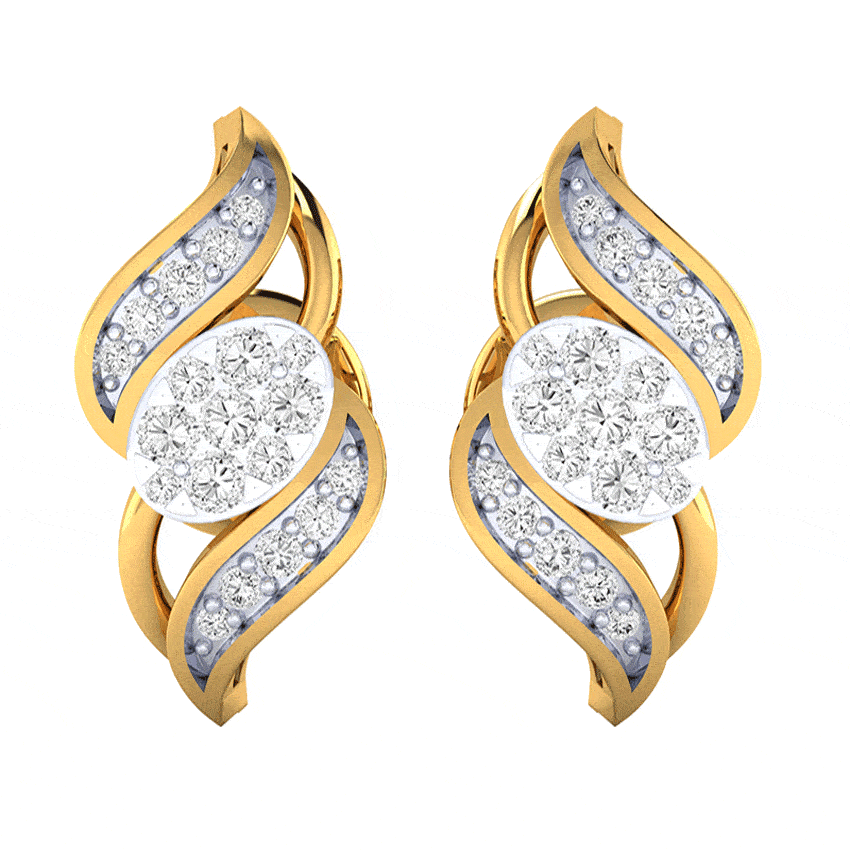 Moonlit Radiance Diamond Earrings Tops