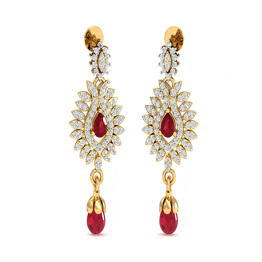 Snowfall Spark Diamond Earrings