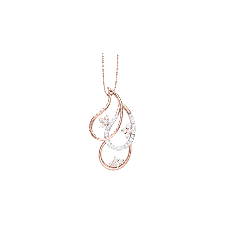 Golden Mirage Diamond Pendant