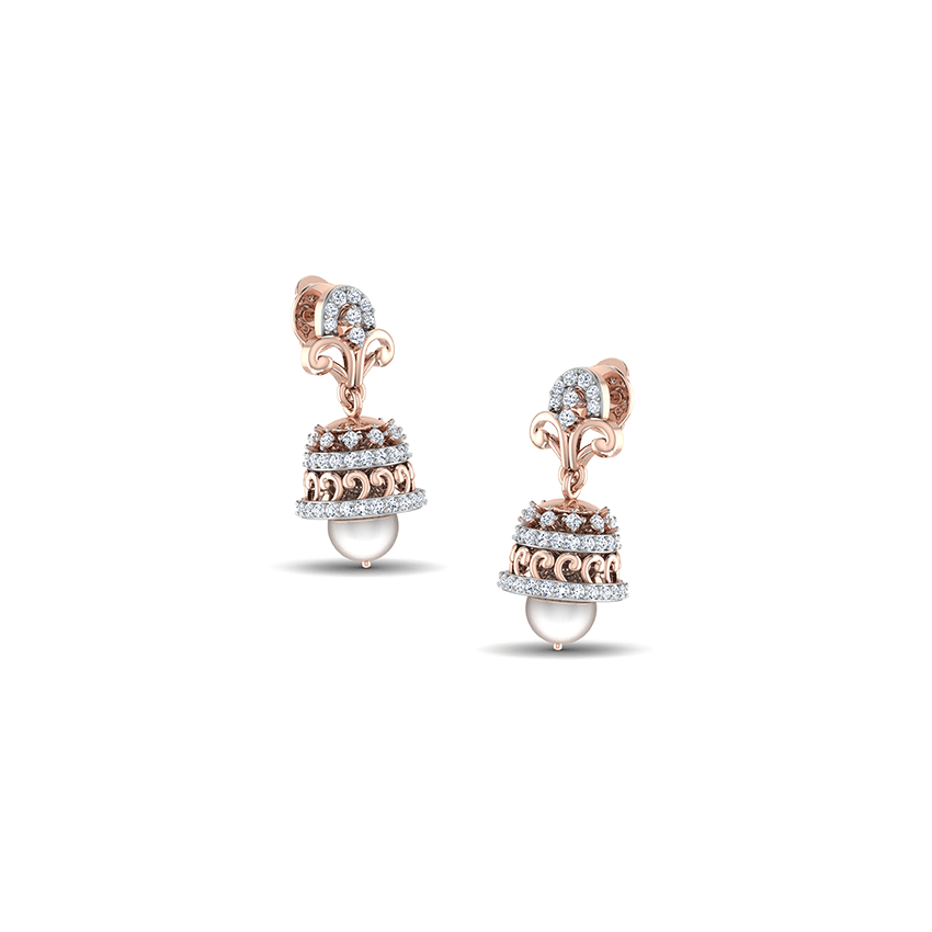 Dewdrop Ray Diamond Earrings