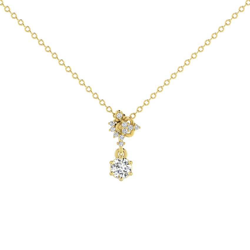 Ashen Bloom Diamond Pendant