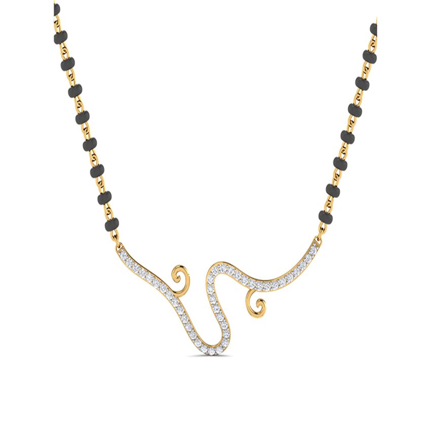 Diamond Flashy Mangalsutra Pendant