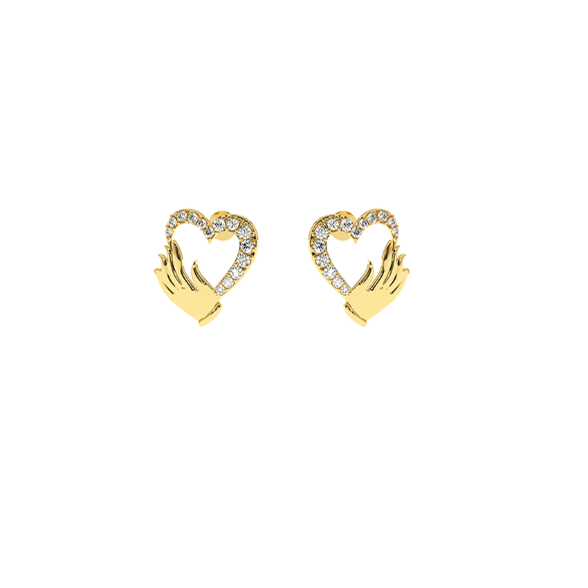 Glowing Affection Diamond Love Earrings