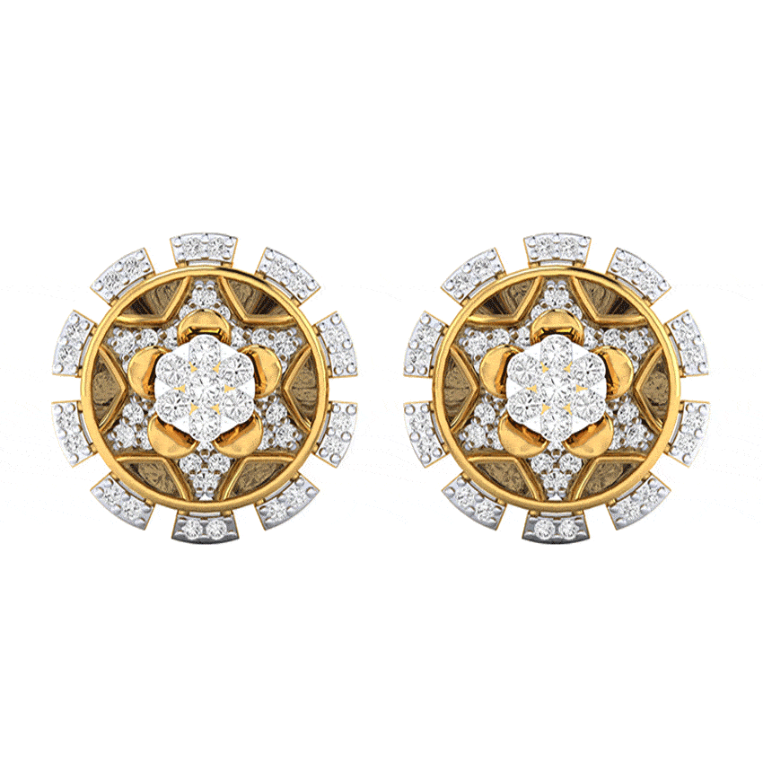Ivory Shine Diamond Earrings Tops