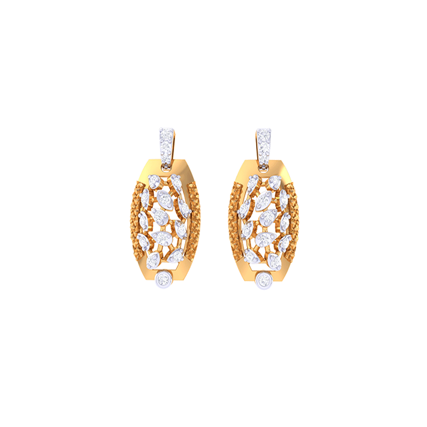 Diamond Ethereal Beam Earrings