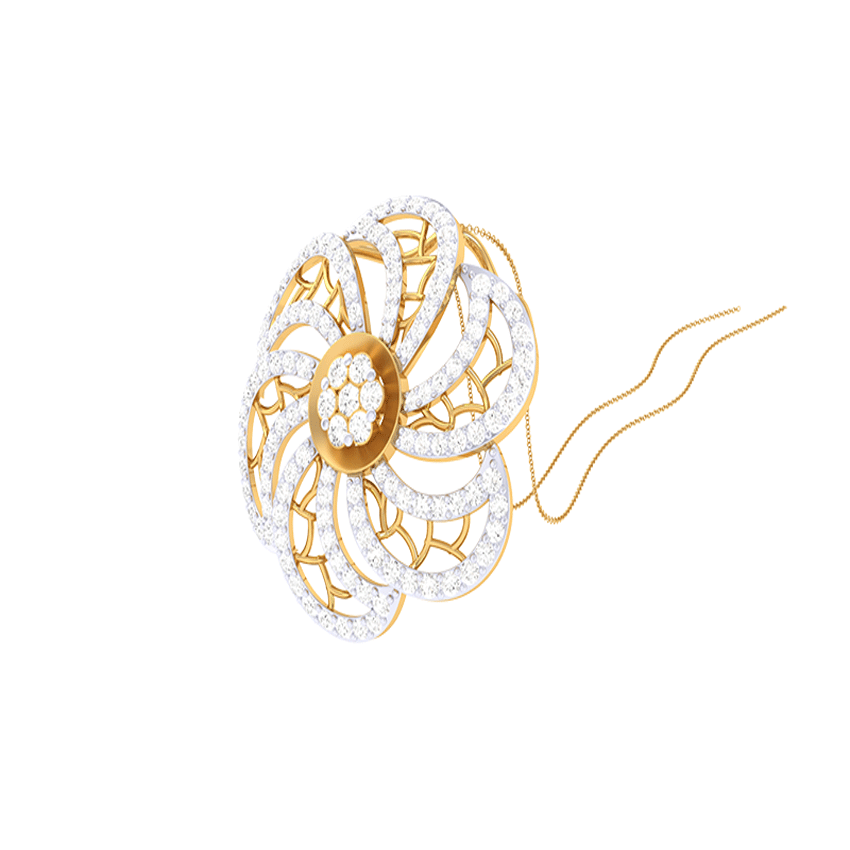 Diamond Luminate Crest Pendant
