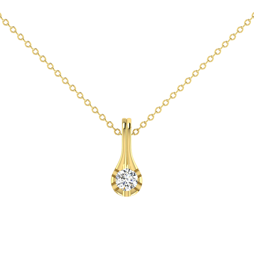 Orchid Drift Diamond Pendant