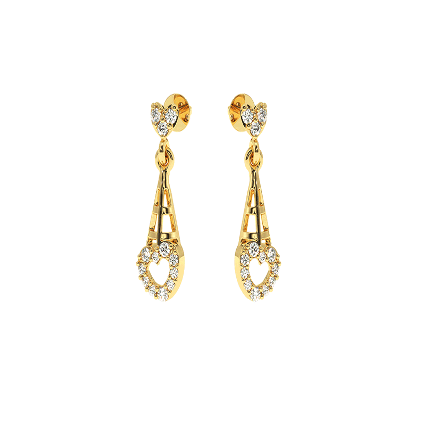 Harmonious Diamond Love Earrings