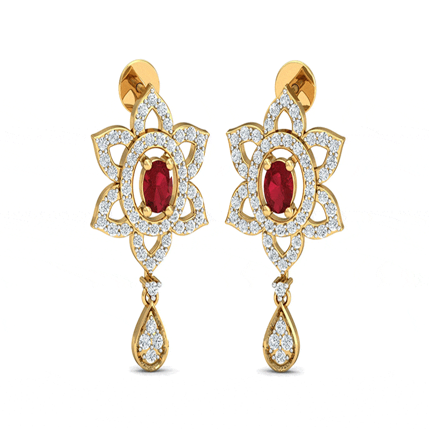 Lunar Gleam Diamond Earrings