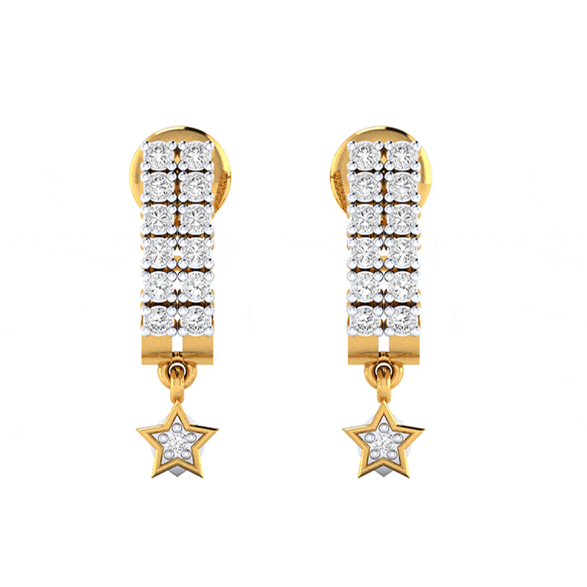 Majestic Aura Diamond Earrings Tops