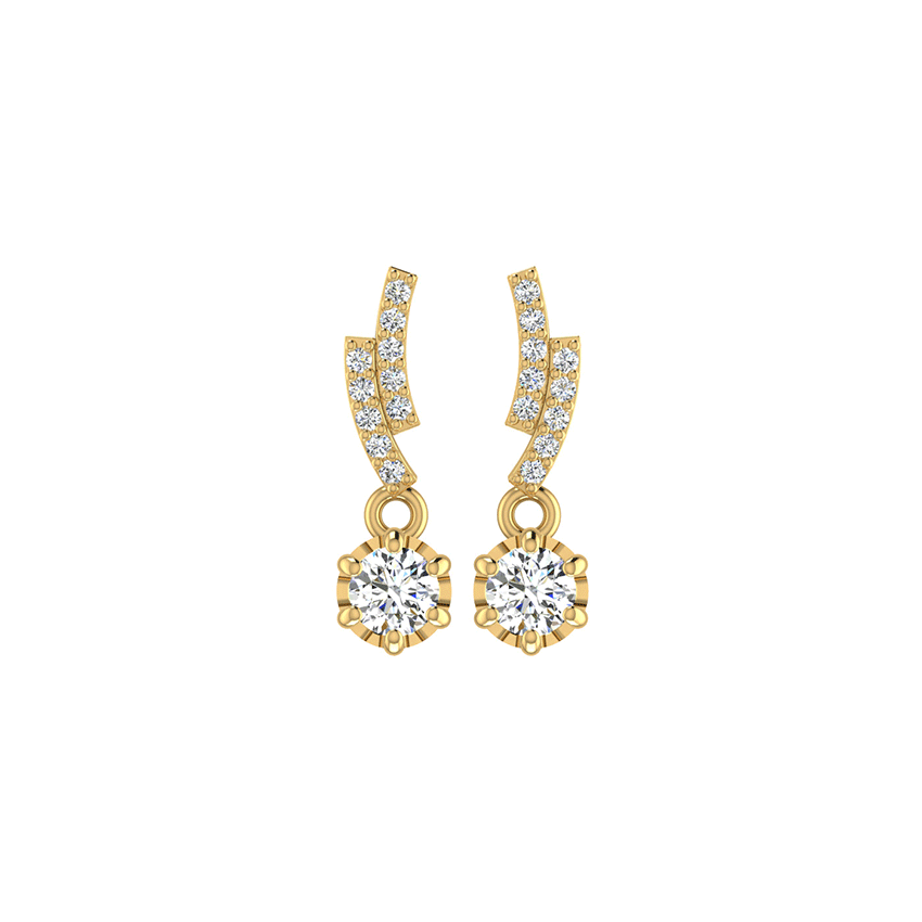 Luminous Crest Diamond Earrings