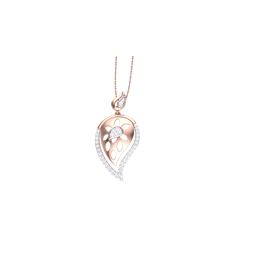 Crimson Aura Diamond Pendant