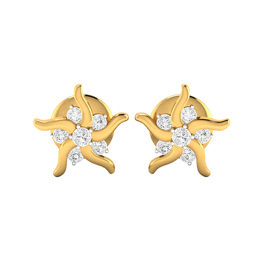 Midnight Halo Diamond Earrings Tops