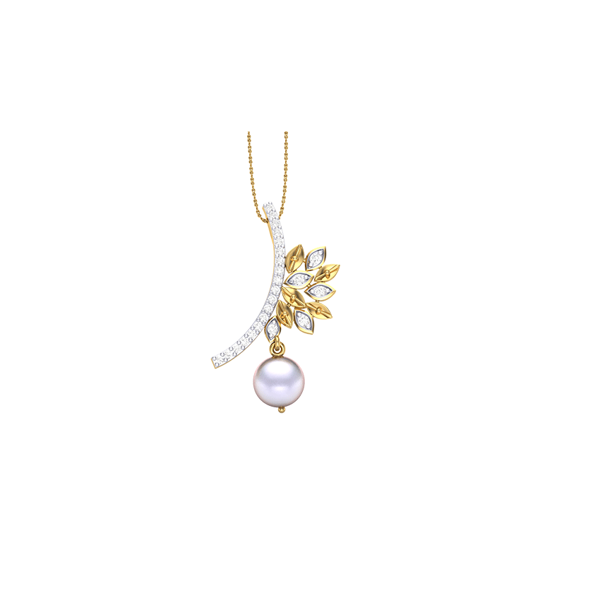 Radiant Horizon Diamond Pendant