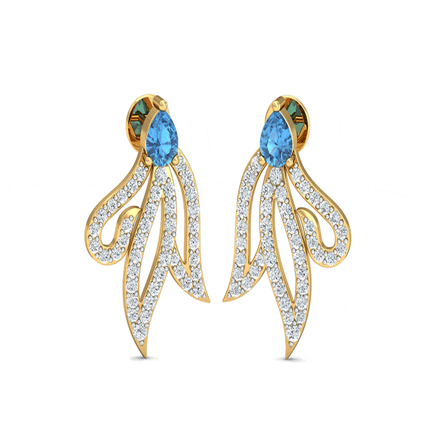 Moonlit Grace Diamond Earrings