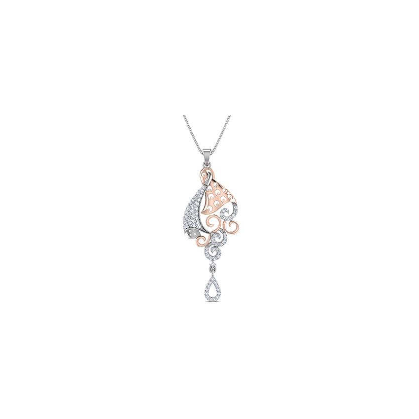 Radiant Crest Diamond Pendant