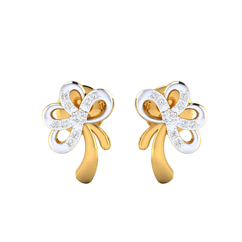 Pearlescent Glint Diamond Earrings Tops