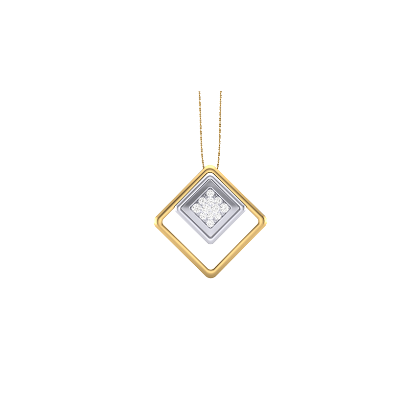 Stellar Frost Diamond Pendant