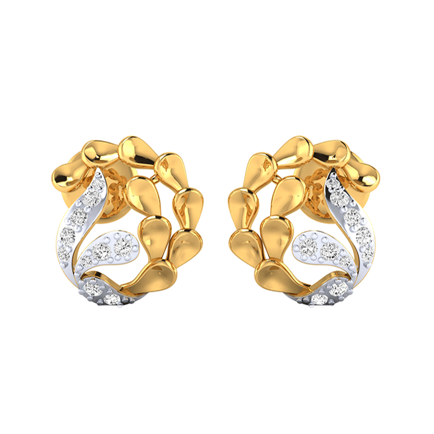 Sunset Bloom Diamond Earrings Tops