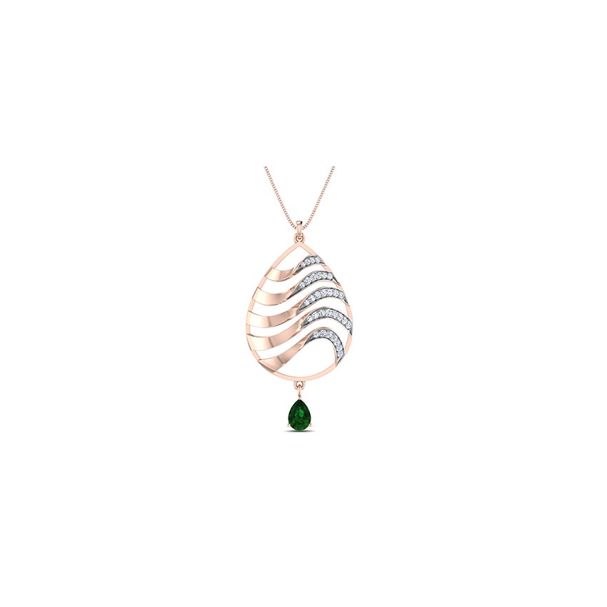 Tranquil Ray Diamond Pendant Set