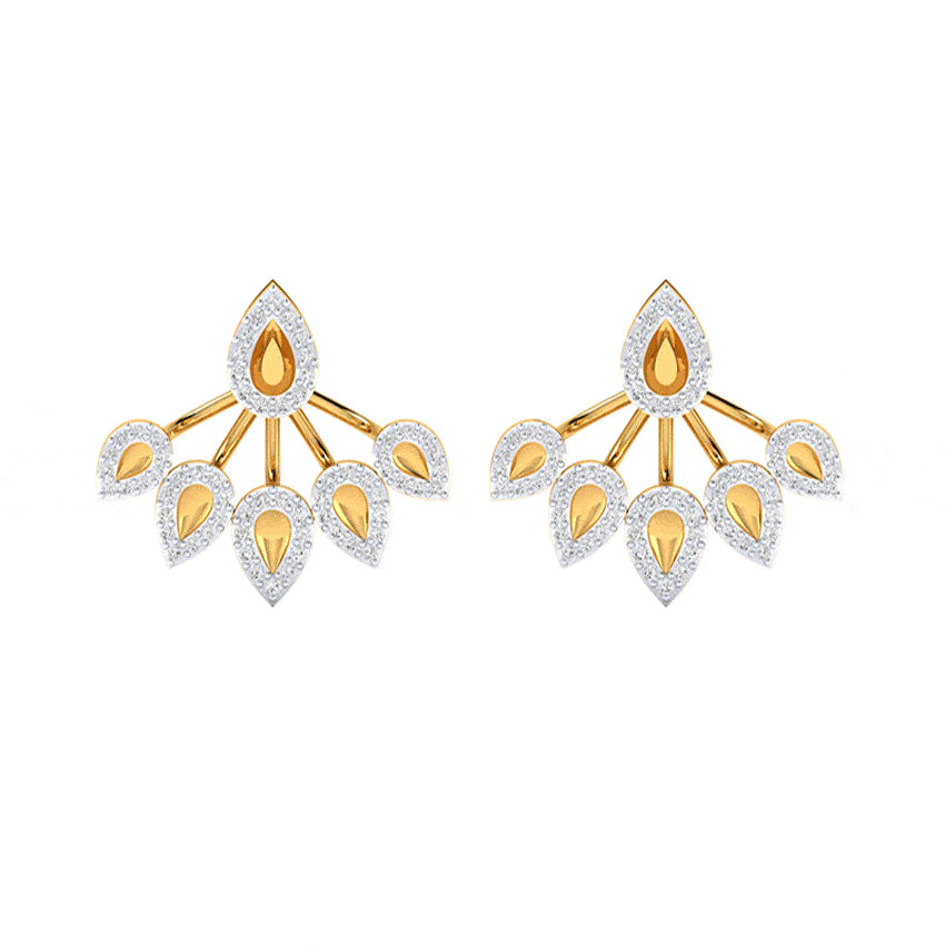 Starlit Dazzle Diamond Earrings Tops