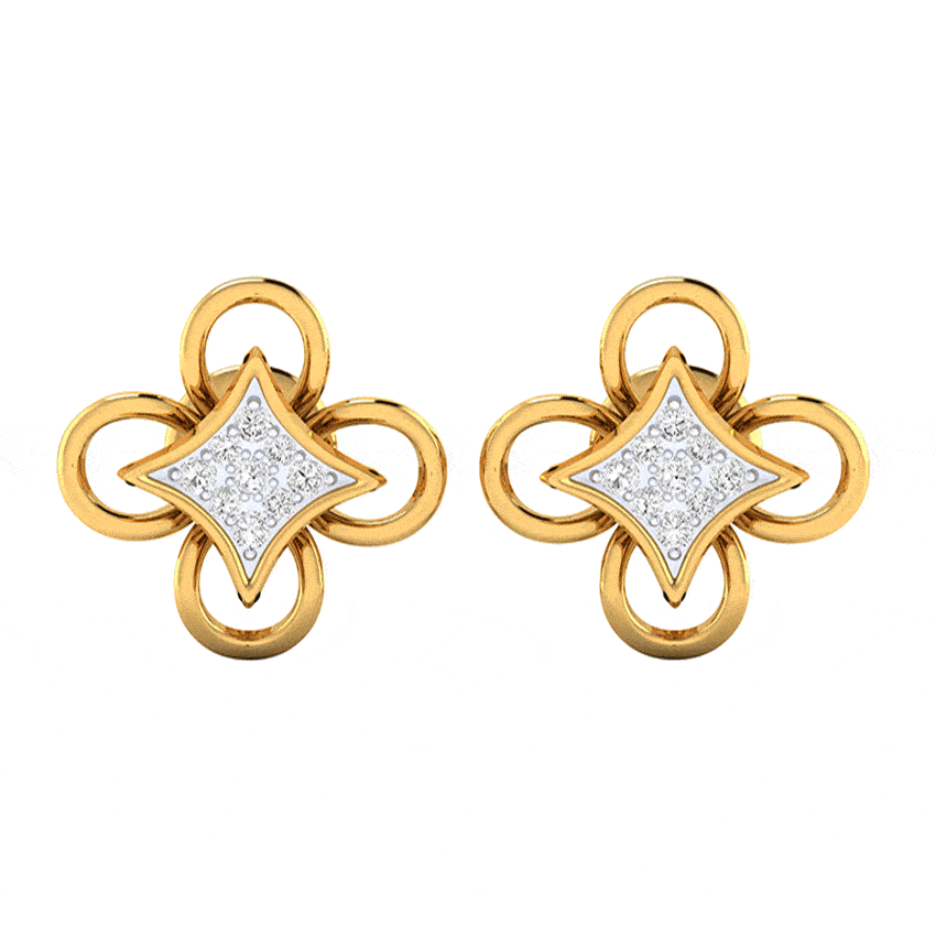Icy Brilliance Diamond Earrings Tops