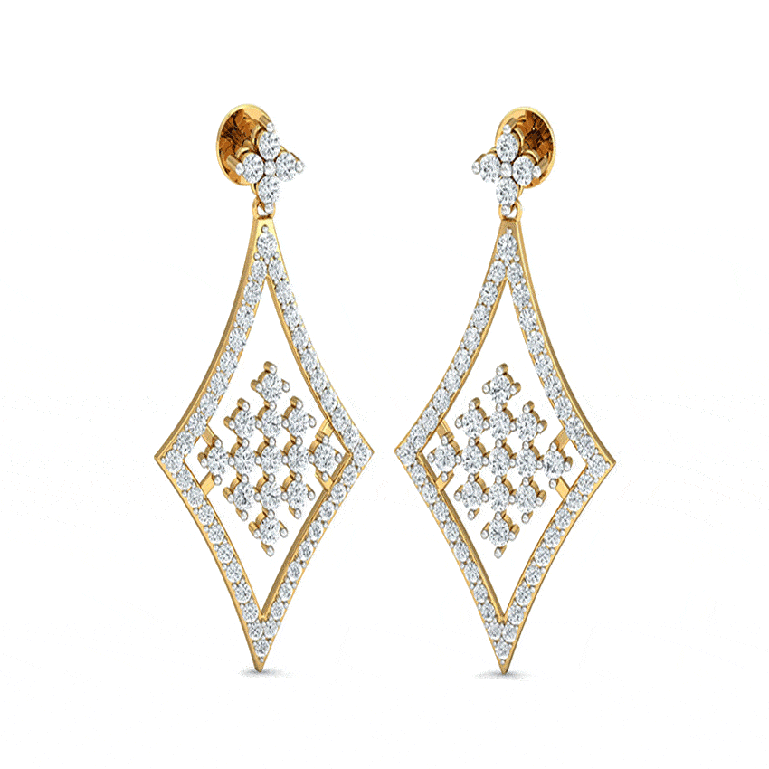 Fern Whisper Diamond Earrings