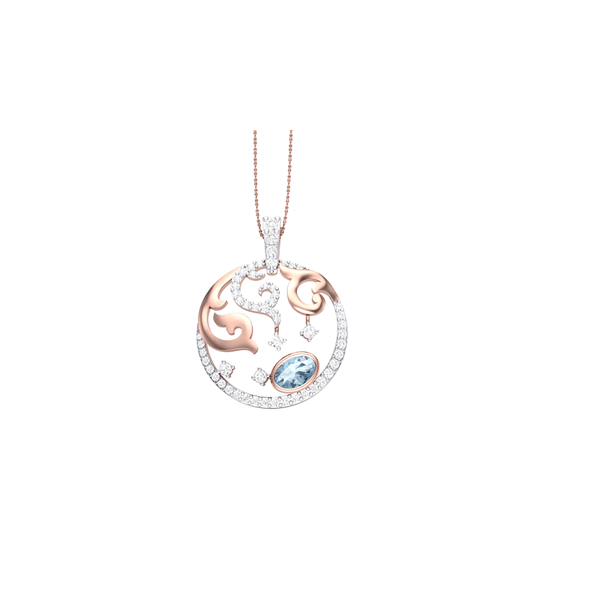 Celestial Bloom Diamond Pendant