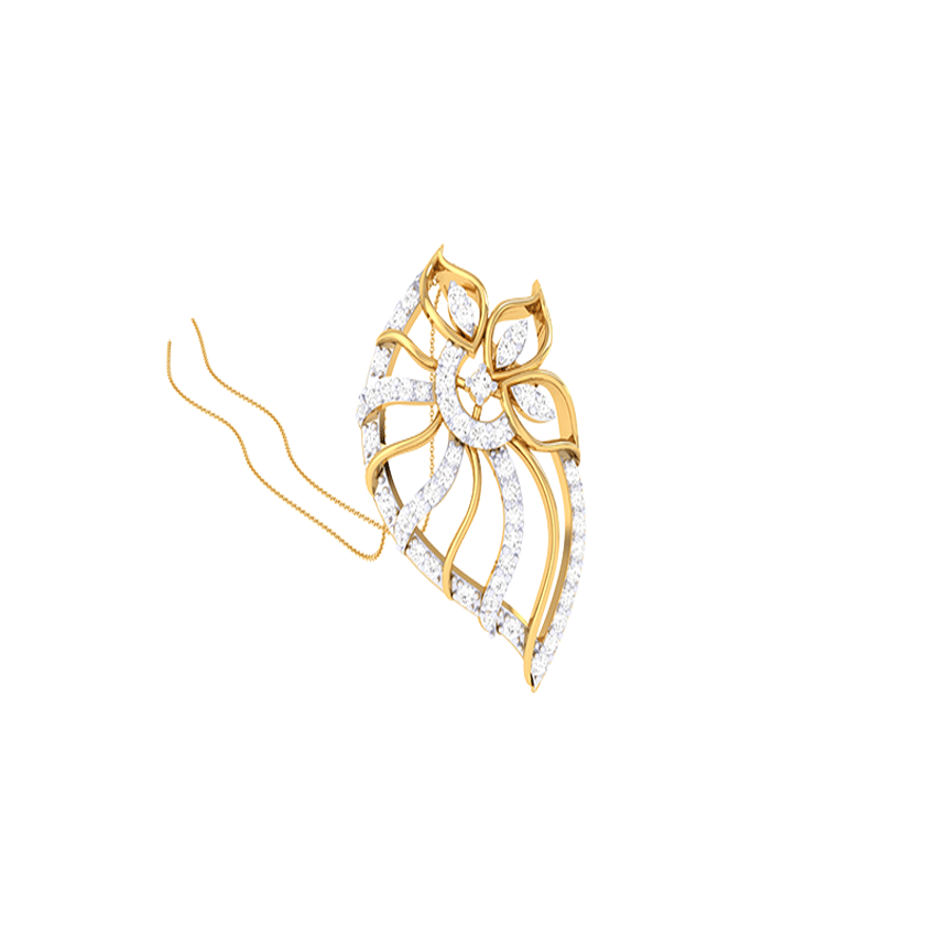 Diamond Moonlight Halo Pendant