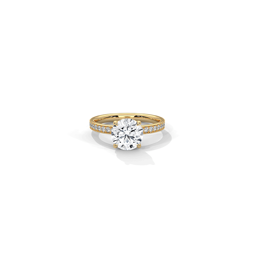 Flash Round Solitaire Diamond Ring
