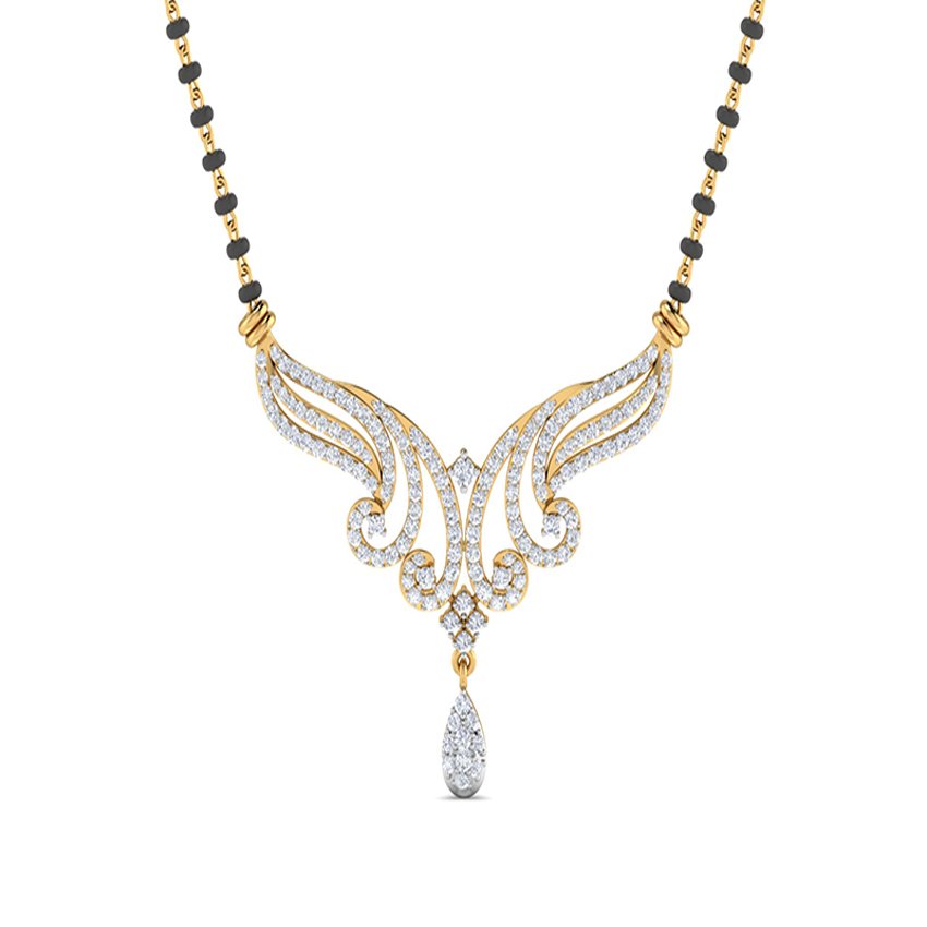 Cherished Spark Diamond Mangalsutra Set