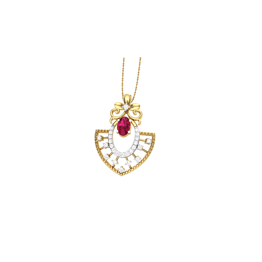 Emerald Whisper Diamond Pendant